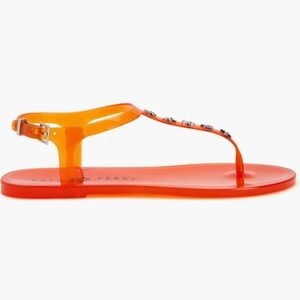 NWT Katy Perry Starfish Fiery Orange Geli Studded Sandal